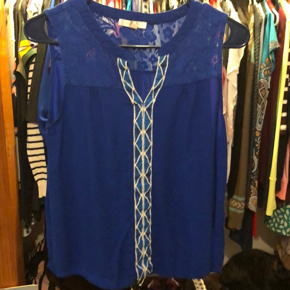 Skies are Blue lace tank